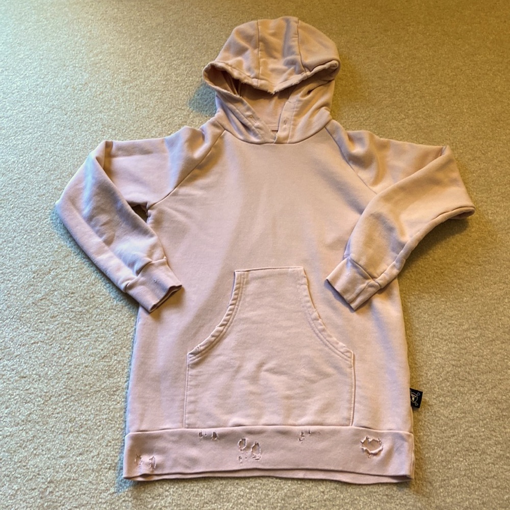 Girls hooded sweatshirt Nununu size 8-9 pink
